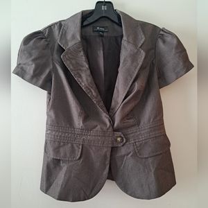 Short Sleeve Blazer Jacket